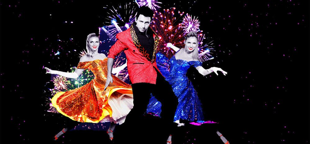 Three people dancing