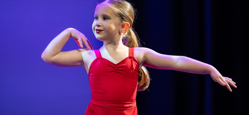 A girl dancing